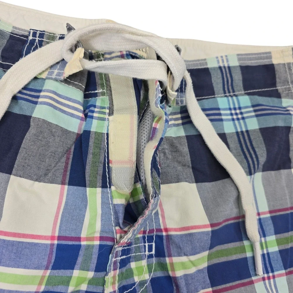 Abercrombie & Fitch‎ Mens XL Plaid Board Shorts Swim Trunks